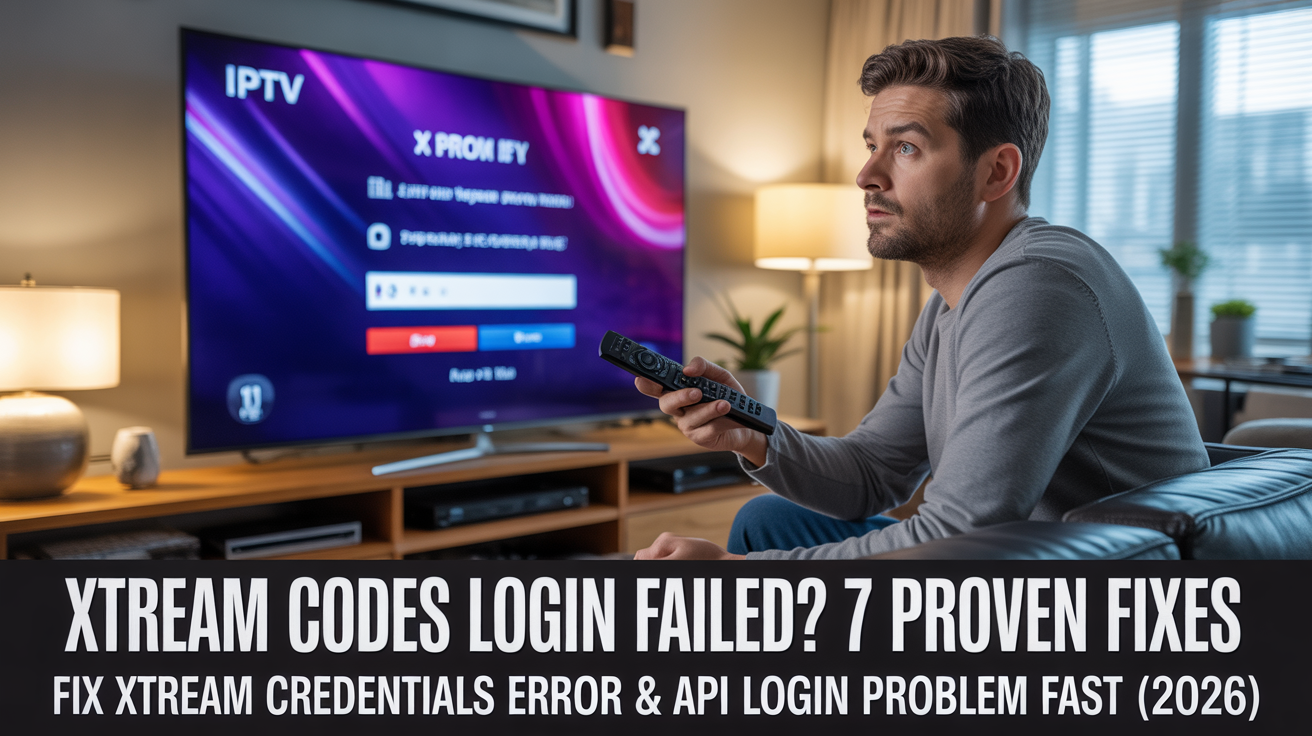 Xtream Codes login failed
